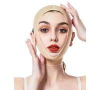 TPZORJX 1 x Mascarilla lifting media cara, mascarilla facial en V, mascarilla lifting facial, mascarilla para dormir, para la papada y la piel flácida del rostro, ajustable