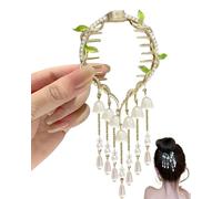 TPZORJX 1PCS pinzas pelo, Pinza Para El Pelo Con Perlas, Borla, Píldora, Pinzas Para El Pelo Para Mujer, Modernas, Elegantes, Metálicas, Coletas, Hebilla, Vintage, Rojo, Rosa, Flores, Perlas