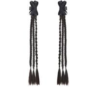 TPZORJX 2 lazos para el pelo para mujer, trenzas boxer, pinzas para el pelo, lazos para el pelo con cintas finas para mujeres, niñas y niños.