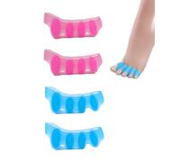 TPZORJX 2 Pares Separadores Dedos Los Pies,Separador Dedos Pie Unisex para Ejercicios Yoga,Corrección Pies,Corrección de Dedos Doblados Superpuestos Juanetes(Azul,Rosa)