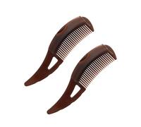 TPZORJX 2 Piezas Peine Anti Escamas,Dientes Peine Huecos,Limpieza Peine Masajeador Anticaspa para Limpiar Cabello Reducir Picor Cuero Cabelludo Lavable Unisex Peine Masaje Energético Plástico Marrón