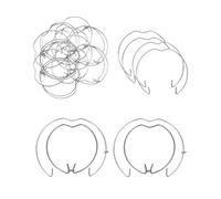 TPZORJX 25PCS de anillos resorte retención Cierre clip retención bombilla Soporte luz empotrada Soporte bombilla halógena, para focos empotrados Focos descendentes techo Luces de techos,GU10 MR16