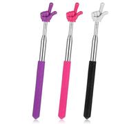 TPZORJX 3 pcs De Bastón Telescópico Para Lectura De Dedos,Puntero Retráctil Para Aula,Puntero Telescópico, Puntero De Dedo, Puntero De Presentación, Puntero Retráctil Para Profesores, Puntero De Mano