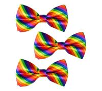 TPZORJX 3pcs gay Pajarita,LGBT,Disfraz De Payaso,Arco Iris Para Mujer,Pajarita Para Carnaval,Accesorios De Carnaval Para Niños,Accesorios De Disfraz De LGBT,Accesorios De Disfraz Para Hombre,Halloween
