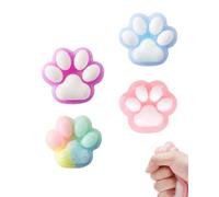 TPZORJX 4 Pcs Juguetes Antiestrés con Forma de Pata de Gato,Juguetes Antiestrés para Adultos y Niños,Juguetes Antiestrés con Forma de Pata de Gato,Alivio de la Ansiedad y el TOC Ansiedad y Calma