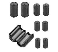TPZORJX 8Pcs Núcleo de Anillo de Ferrita Negro, Anillo de Ferrita Clip,Núcleo de Ferrita,Núcleo de Ferrita Anillos de Ferrita,Anillo de Ferrita,Clip de Cable Supresor de Ruido