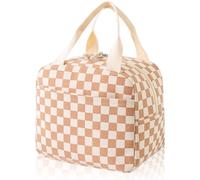 TPZORJX Bolsa Térmica Porta Alimentos para Mujer, Bolso Térmico Comida Trabajo 26x21x18cm, Lunch Bag Portátil de Pana para Adultos, Ideal para Viajes, Picnic y Oficina