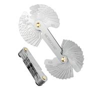 TPZORJX Calibres para roscas,thread plug gage,52 Hojas Galgas de Roscas Métrico 60 ° e Imperial 55 ° Herramienta Medición Medidor de Rosca Acero Inoxidable