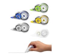 TPZORJX Cinta Correctora Roller,5 pcs Cintas Correctoras,12 m x 5 mm Rodillo de Cinta Adhesiva Transparente Extrafuerte,Compact Corrección para Material Escolar Oficina Hogar Niños Estudiantes Adultos