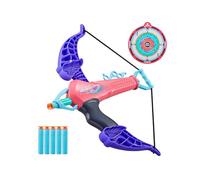 TPZORJX Juguetes de arco y flecha, tiro con arco para niños, dardos para niños, juegos de lanzamiento para niños, juguetes de lanzamiento para interior y exterior, incluye bolas adhesivas(rojo)