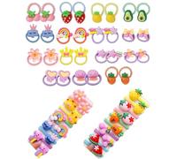 TPZORJX Paquete de 50 Piezas Gomas de Pelo NiñA,Coleteros Pelo NiñA,Coletas Para NiñAs,Material Suave,Alta Elasticidad,Adecuado Para Coletas,Trenzas, MoñOs Y Varios Peinados Lindos