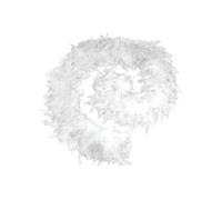TPZORJX Plumas de Pavo,2 metros Boa Plumas Blanco,Boas para disfraces, Plumas Boa para Fiestas, Hen Dos, Disfraces Despedida Soltero, Accesorios Concierto, Orgullo, LGBT,carnaval,Envasado al vacío