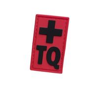 TQ ID - Parche de PVC para torniquete, identificación médica para mochilas, botiquines de primeros auxilios y equipo