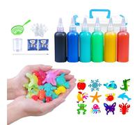 TQEBWUS 6 Botellas Juguete Gel Agua Para Niños, Elf Set, Juego Juguetes Mágicos Geles, Of The Sea Toy Kit Para Hacer Juguetes, NiñOs Mayores 3 AñOs(4 Moldes Aleatorios)