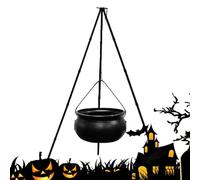 TQEBWUS Caldero de brujas - Halloween Candy Recipiente decorativo Cuenco Decoración Fiesta Contenedor de caramelos Cubo para interior y exterior Salón Mesa de comedor