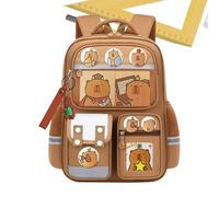 TQEBWUS Capybara Mochila escolar, mochila escolar, bolsa para ordenador portátil, viaje para estudiantes, niñas, jóvenes, al aire libre, camping, M, Siehe Beschreibung