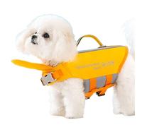 TQEBWUS Chaqueta De Natación Para Perro | Ropa Flotante Suave para Perros para Actividades Náuticas - Chaleco De Rescate Reflectante Para Bulldog Francés Con Asa De Rescate Ajustable Y