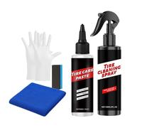 TQEBWUS Kit para Abrillantar Neumáticos - Pulimento De Alto Brillo Duradero para Automóviles - Recubrimiento para Neumáticos,para Limpieza Pulido Detallado Lavado Acabado Exterior Automotriz Garaje y