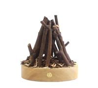 TQEBWUS Leños de Chimenea LED, Control táctil de luz Nocturna de Fuego Falso, 3 Modos Ajustables, Lámpara de leña Falsa para fogata LED, pequeña Chimenea eléctrica de