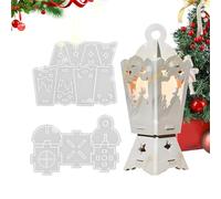 TQEBWUS Moldes de Silicona Navideños - Molde De Silicona Para Velero Farolillo Navideño | Herramientas Artesanales Antiadherentes Para Yeso Y Arte Con - Decoración Navideña para Hogar Niños y Adultos