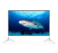 TQEBWUS Pantalla de proyector portátil, Pantalla HD 4K de 150 Pulgadas, Aparato de visualización de proyector Manual fácil de Llevar para Cine en casa, Teatro, Oficina, educación, películas de