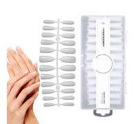 TQEBWUS Puntas de uñas artificiales, puntas de extensión de uñas, 240 unidades para uñas acrílicas | 12 tamaños Easy Nail Extension Set, French Nail Tips, Half Cover Nail Tips en caja de