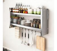 Tqertrtfxa Armario de Almacenamiento de condimentos para microondas de Pared con Gran Capacidad de Almacenamiento - Puerta corredera Visible - Ahorro de Espacio(Second Floor,32 * 90cm/12.6 * 35.4in)