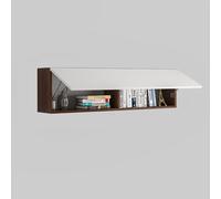 Tqertrtfxa Armario de Pared para Cocina;Vitrina Madera Maciza con Cristal.Estanterías,armarios Colgantes,librerías Puertas,Almacenamiento,tableros,Ideal para baños y dormitorios(C,60cm/23.6in)