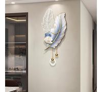 Tqertrtfxa Arte de Pared LED 3D con Enchufe,Decoración Plumas, luz cálida,Pintura Decorativa Fondo TV para Sala Estar Reloj, lámpara Rejilla Colgante(A,65 * 30cm/25.6 * 11.8in)