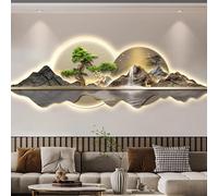 Tqertrtfxa Arte Mural LED 3D con Enchufe,Cuadros Decorativos de Gran tamaño para Salas Estar,Cuadros para el Fondo del sofá y Apliques Pared para dormitorios(B,180 * 60cm/70.9 * 23.6in)