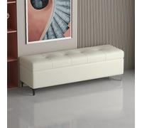 Tqertrtfxa Banco de Almacenamiento con Asiento tapizado, Zapatero Empotrado Grande Compartimento Oculto, Otomana Gran Capacidad, Ideal para recibidor, Sala Estar y Dormitorio(F,160cm/63in)