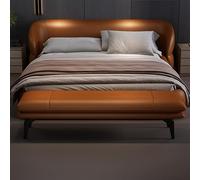 Tqertrtfxa Banco Multifuncional para el pie de la Cama, Banco Largo a los pies en Dormitorio, Tipo sofá vestidor, para cambiarse Zapatos Entrada(Orange,150cm/59.1in)