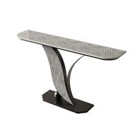 Tqertrtfxa Base de imitación mármol,con Soporte metálico detrás del sofá，Moderna Mesa Auxiliar Consola para sofá Estructura Metal，Mesa Minimalista para salón(J,120 * 30 * 80cm/47.2 * 11.8 * 31.5in)
