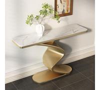 Tqertrtfxa Consola Moderna y Minimalista para Colocar detrás del sofá, de Alta Gama con Paneles Piedra laja,colocada contra la Pared Frente a Puerta(G,120 * 30 * 80cm/47.2 * 11.8 * 31.5in)