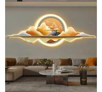 Tqertrtfxa Decoración de Pared con Arte estereoscópico 3D, Pintura Mural LED enchufable, Colgante Luces, Ideal para hogares, recibidores y pasillos(B,120cm/47.2in)