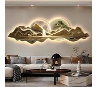 Tqertrtfxa Decoración de Pared con Arte estereoscópico 3D, Pintura Mural LED enchufable, Colgante Luces, Ideal para hogares, recibidores y pasillos(K,120cm/47.2in)