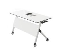 Tqertrtfxa Mesa de conferencias móvil con Ruedas, capacitación Plegable, Mesa, Escritorio Oficina, Larga y Modular, institucional, abatible para Salas formación