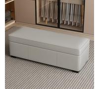 Tqertrtfxa Taburete Cambiador con Almacenamiento, Taburete para el pie de la Cama del Dormitorio, para sofá Sala Estar, reposapiés Negro, para Entrada(B,150 * 40 * 40cm/59.1 * 15.7 * 15.7in)