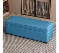 Tqertrtfxa Taburete Cambiador con Almacenamiento, Taburete para el pie de la Cama del Dormitorio, para sofá Sala Estar, reposapiés Negro, para Entrada(J,120 * 40 * 40cm/47.2 * 15.7 * 15.7in)