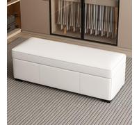 Tqertrtfxa Taburete Cambiador con Almacenamiento, Taburete para el pie de la Cama del Dormitorio, para sofá Sala Estar, reposapiés Negro, para Entrada(E,100 * 40 * 40cm/39.4 * 15.7 * 15.7in)