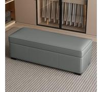 Tqertrtfxa Taburete Cambiador con Almacenamiento, Taburete para el pie de la Cama del Dormitorio, para sofá Sala Estar, reposapiés Negro, para Entrada(C,140 * 40 * 40cm/55.1 * 15.7 * 15.7in)