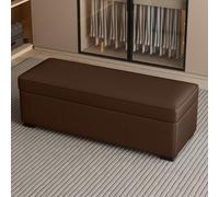 Tqertrtfxa Taburete Cambiador con Almacenamiento, Taburete para el pie de la Cama del Dormitorio, para sofá Sala Estar, reposapiés Negro, para Entrada(L,150 * 30 * 40cm/59.1 * 11.8 * 15.7in)