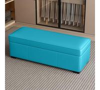 Tqertrtfxa Taburete Cambiador con Almacenamiento, Taburete para el pie de la Cama del Dormitorio, para sofá Sala Estar, reposapiés Negro, para Entrada(I,120 * 40 * 40cm/47.2 * 15.7 * 15.7in)