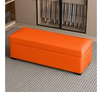 Tqertrtfxa Taburete Cambiador con Almacenamiento, Taburete para el pie de la Cama del Dormitorio, para sofá Sala Estar, reposapiés Negro, para Entrada(F,90 * 40 * 40cm/35.4 * 15.7 * 15.7in)