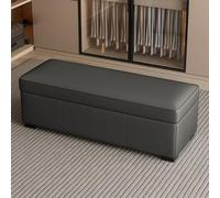 Tqertrtfxa Taburete Cambiador con Almacenamiento, Taburete para el pie de la Cama del Dormitorio, para sofá Sala Estar, reposapiés Negro, para Entrada(A,120 * 30 * 40cm/47.2 * 11.8 * 15.7in)