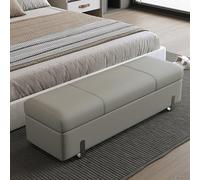 Tqertrtfxa Zapatero Empotrado Grande con Compartimento Oculto, Banco de Almacenamiento Asiento tapizado, Sofá Largo Banco, Ideal para recibidor, Sala Estar y Dormitorio(A,130cm/51.2in)