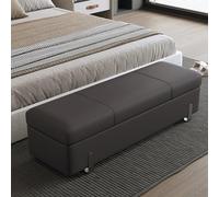 Tqertrtfxa Zapatero Empotrado Grande con Compartimento Oculto, Banco de Almacenamiento Asiento tapizado, Sofá Largo Banco, Ideal para recibidor, Sala Estar y Dormitorio(G,60cm/23.6in)