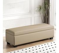 Tqertrtfxa Zapatero Empotrado Grande con Compartimento Oculto, Banco para cambiarse los Zapatos, Banco para el pie de la Cama, Almacenamiento, para sofá, reposapiés, Largo(F,60cm/23.6in)