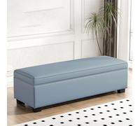 Tqertrtfxa Zapatero Empotrado Grande con Compartimento Oculto, Banco para cambiarse los Zapatos, Banco para el pie de la Cama, Almacenamiento, para sofá, reposapiés, Largo(C,90cm/35.4in)