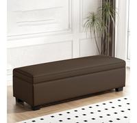 Tqertrtfxa Zapatero Empotrado Grande con Compartimento Oculto, Banco para cambiarse los Zapatos, Banco para el pie de la Cama, Almacenamiento, para sofá, reposapiés, Largo(N,90cm/35.4in)